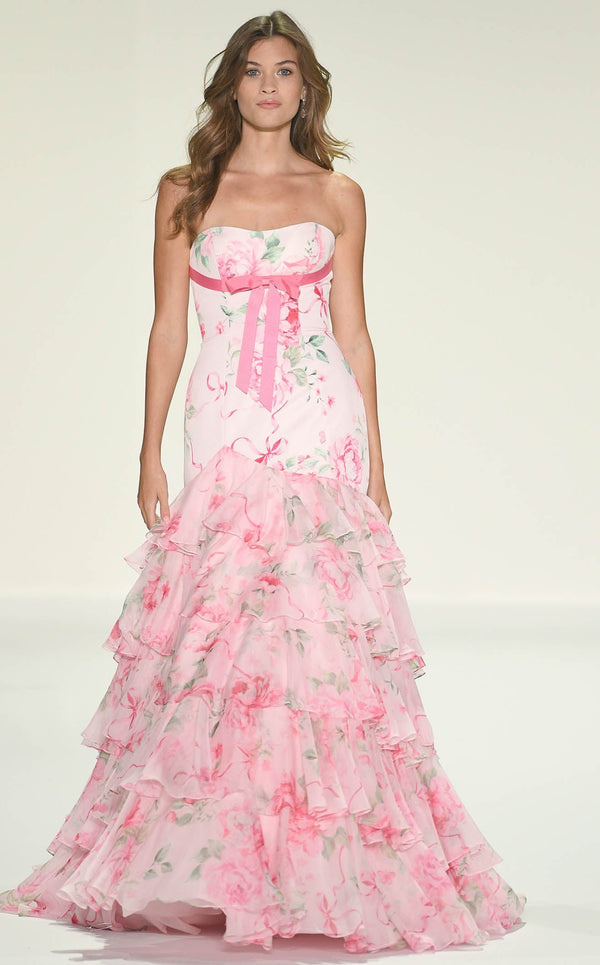 Sherri Hill 57853 Pink/Multi Print