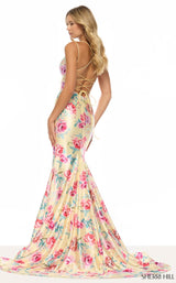 Sherri Hill 57859 Yellow Multi Print