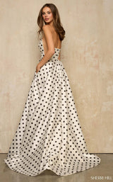 Sherri Hill 57871 Ivory/Black Print
