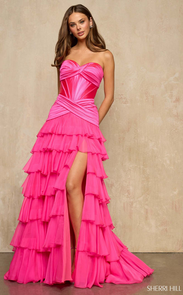 Sherri Hill 57873 Bright Fuchsia