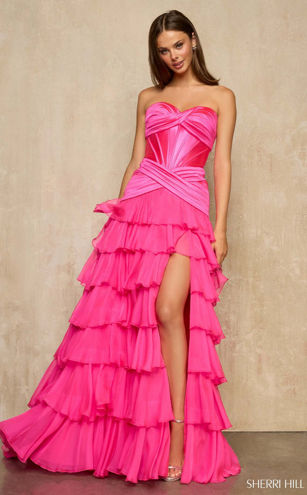 Sherri Hill 57873 Bright Fuchsia