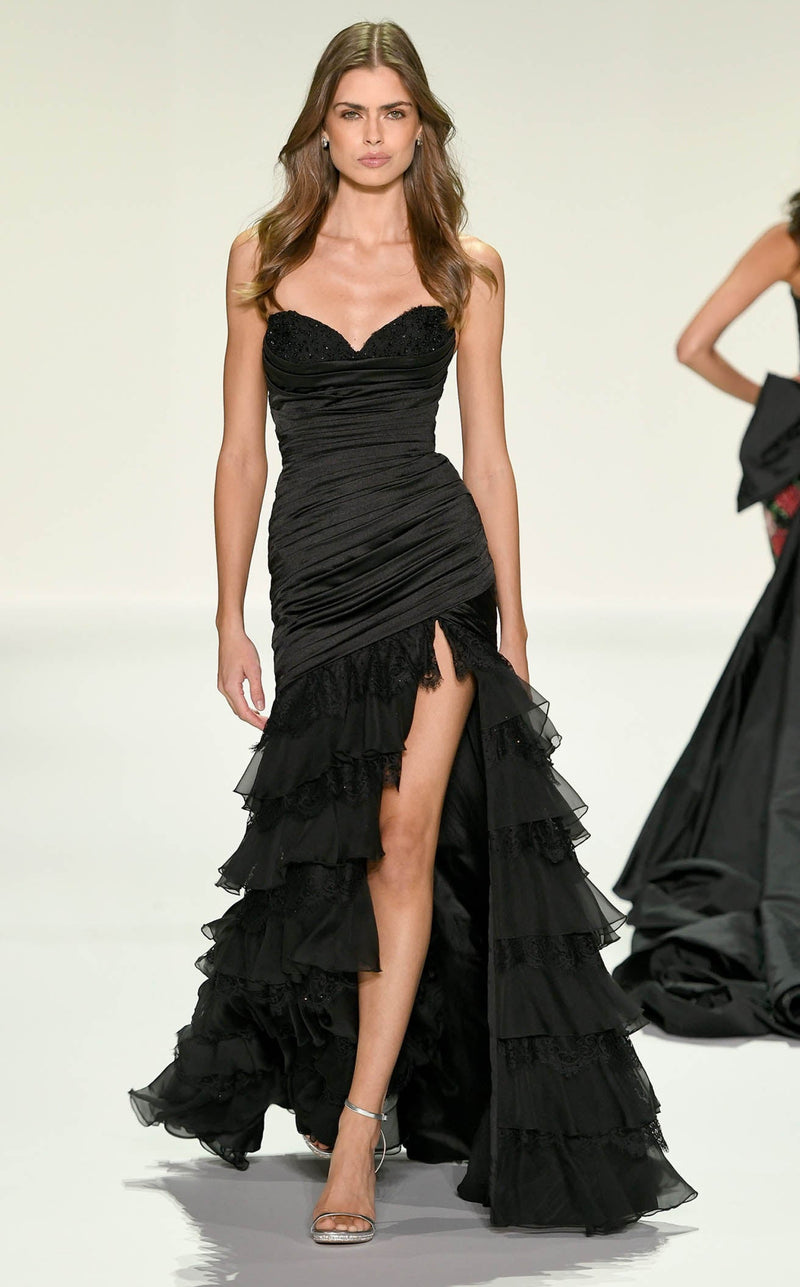 sherri hill black long dress Sherri Hill 55924