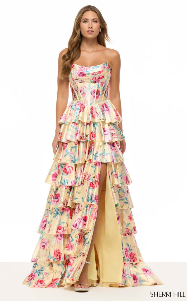 Sherri Hill 57875 Yellow Multi