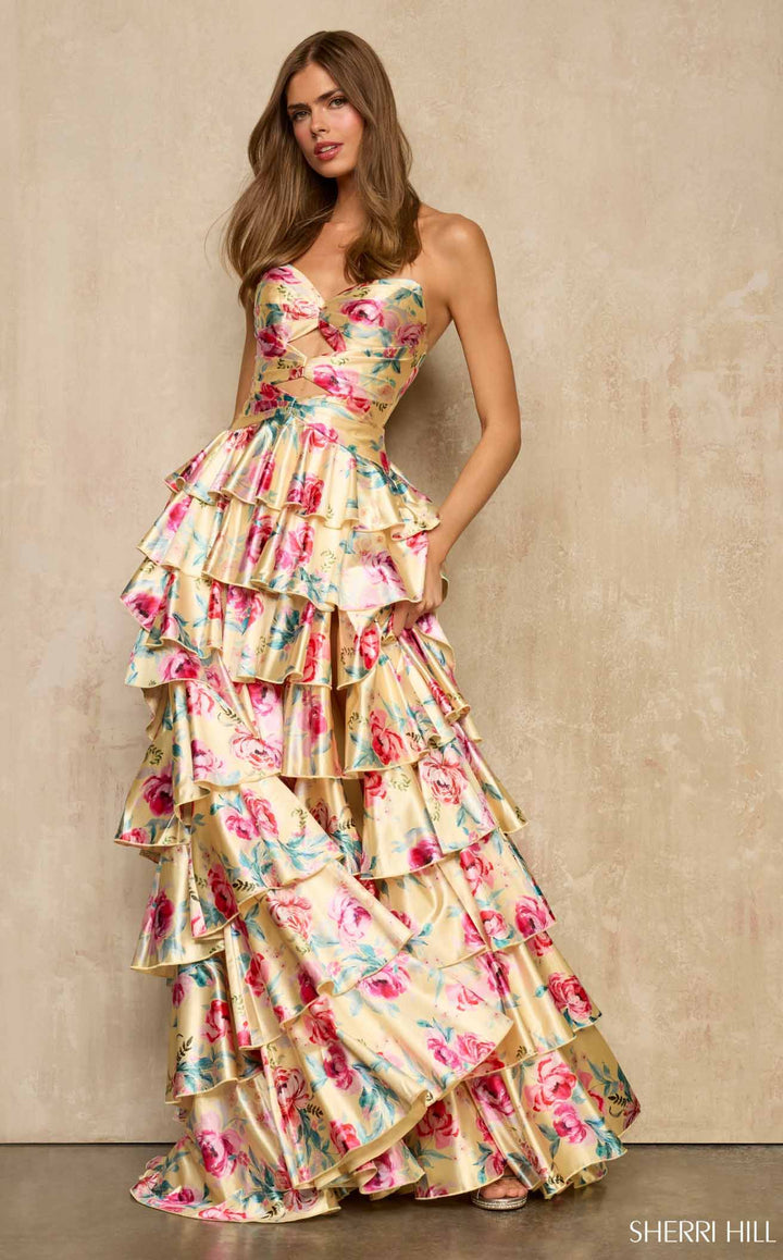 Sherri Hill 57878 Yellow Multi
