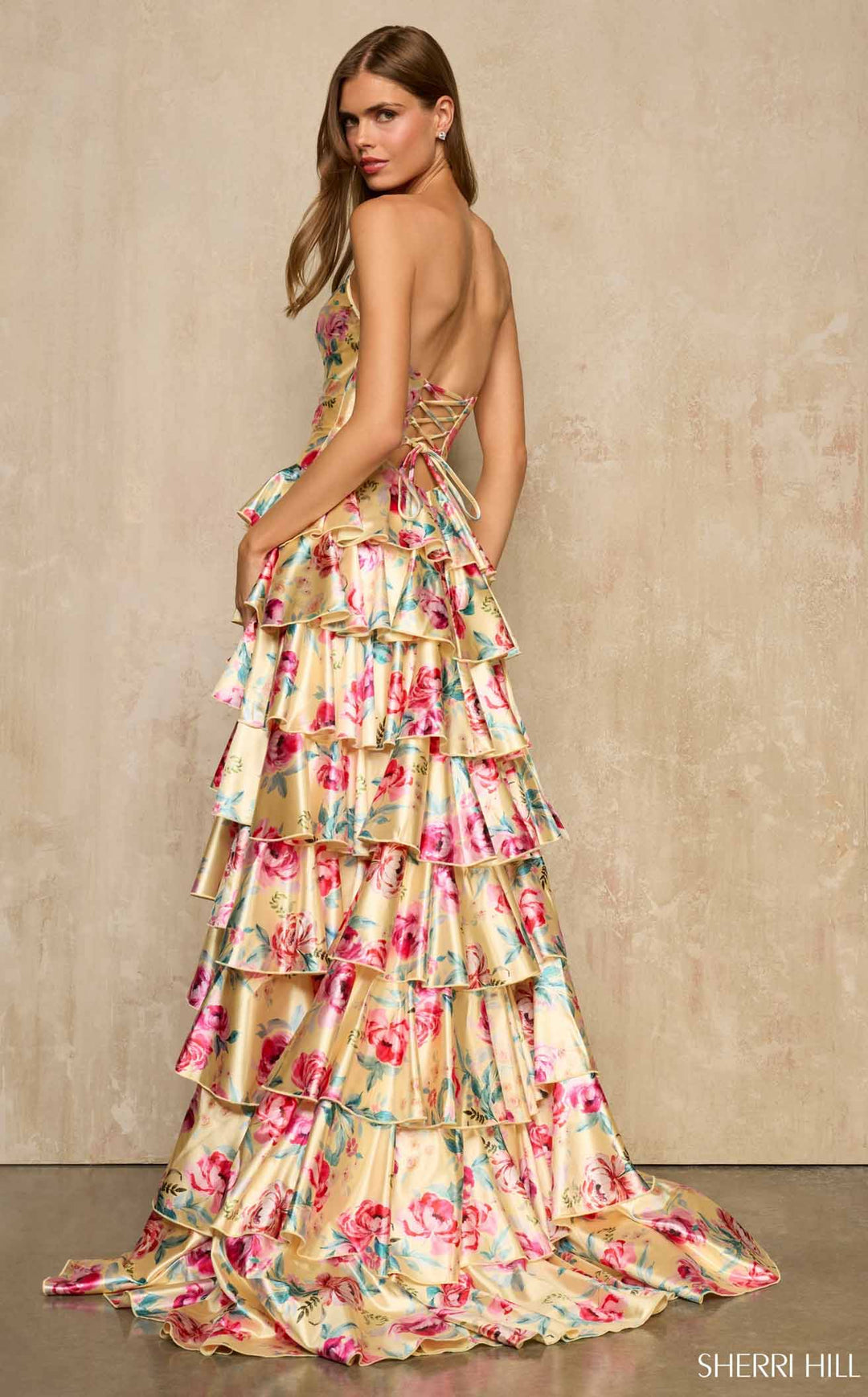 Sherri Hill 57878 Yellow Multi