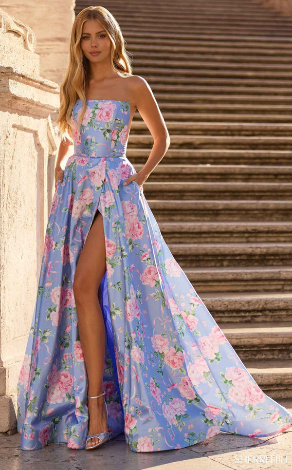 Sherri Hill 57880 Periwinkle-Print