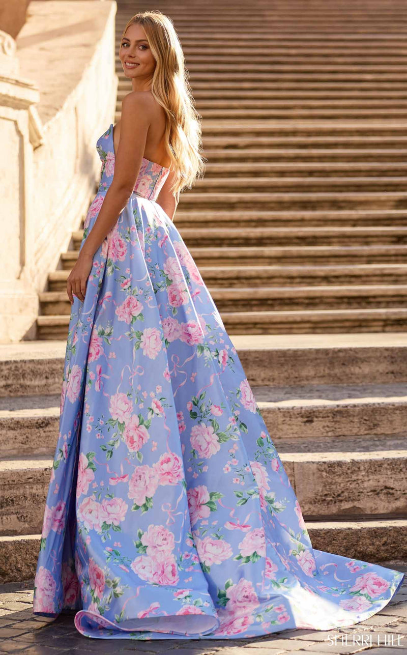 Sherri Hill 57880 Periwinkle-Print