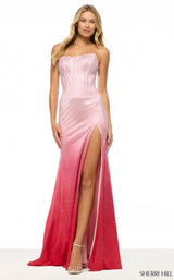 Sherri Hill 57900 Pink/Red Ombre