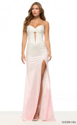 Sherri Hill 57901 Ivory/Pink Ombre