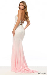 Sherri Hill 57901 Ivory/Pink Ombre