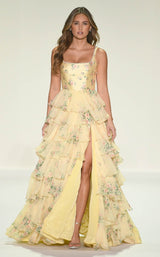 Sherri Hill 57911 Light-Yellow-Print