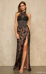 Sherri Hill 57920 Black/Nude