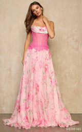Sherri Hill 57941 Pink/Multi Print
