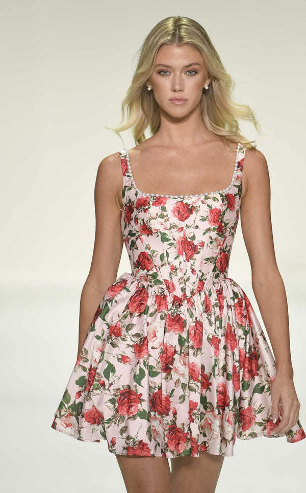 Sherri Hill 57994 Pink Print