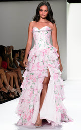 Sherri Hill 57996 Pink/Multi Print