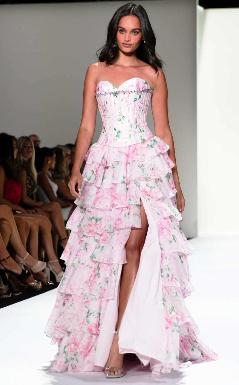 Sherri Hill 57996 Pink/Multi Print