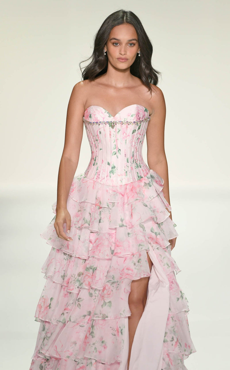 Sherri Hill 57996 Pink/Multi Print