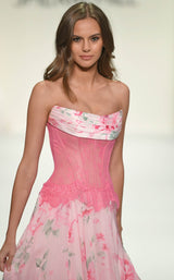 Sherri Hill 58002 Pink Print