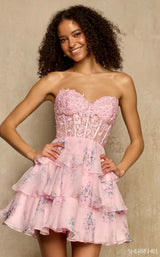 Sherri Hill 58058 Pink-Print