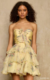 Sherri Hill 58059 Yellow-Print