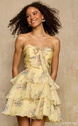 Sherri Hill 58059 Yellow-Print