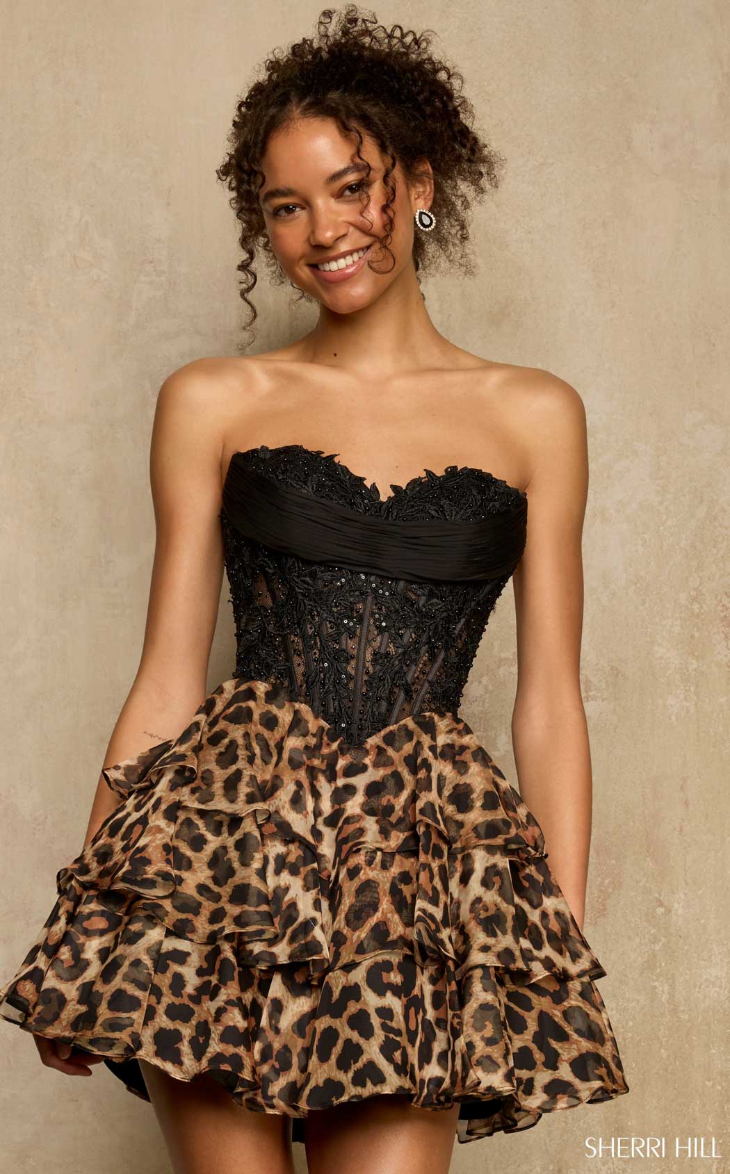 Sherri Hill 58299 Leopard
