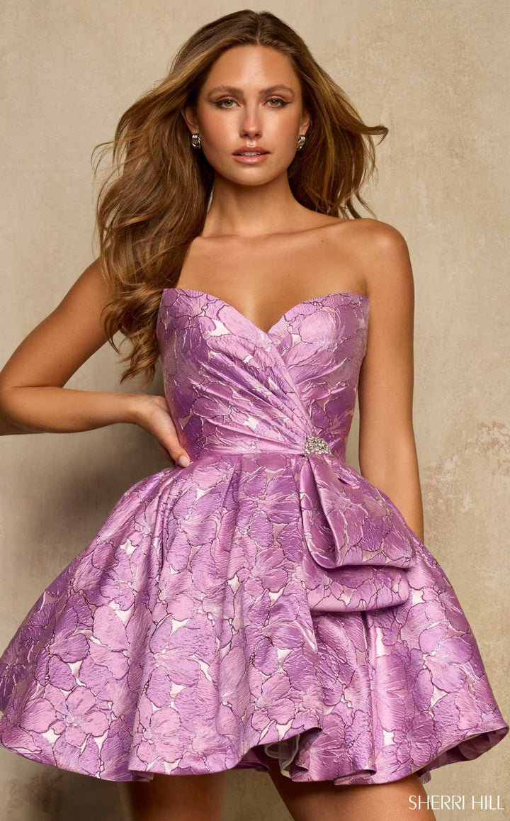 Sherri Hill 58375 Lilac-Print