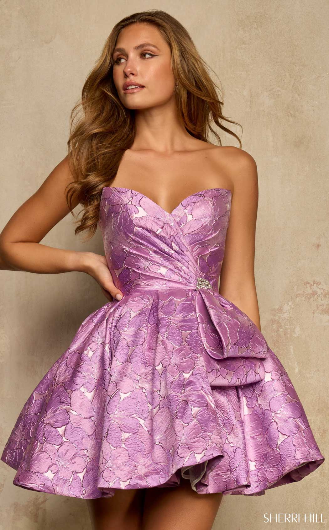 Sherri Hill 58375 Lilac-Print