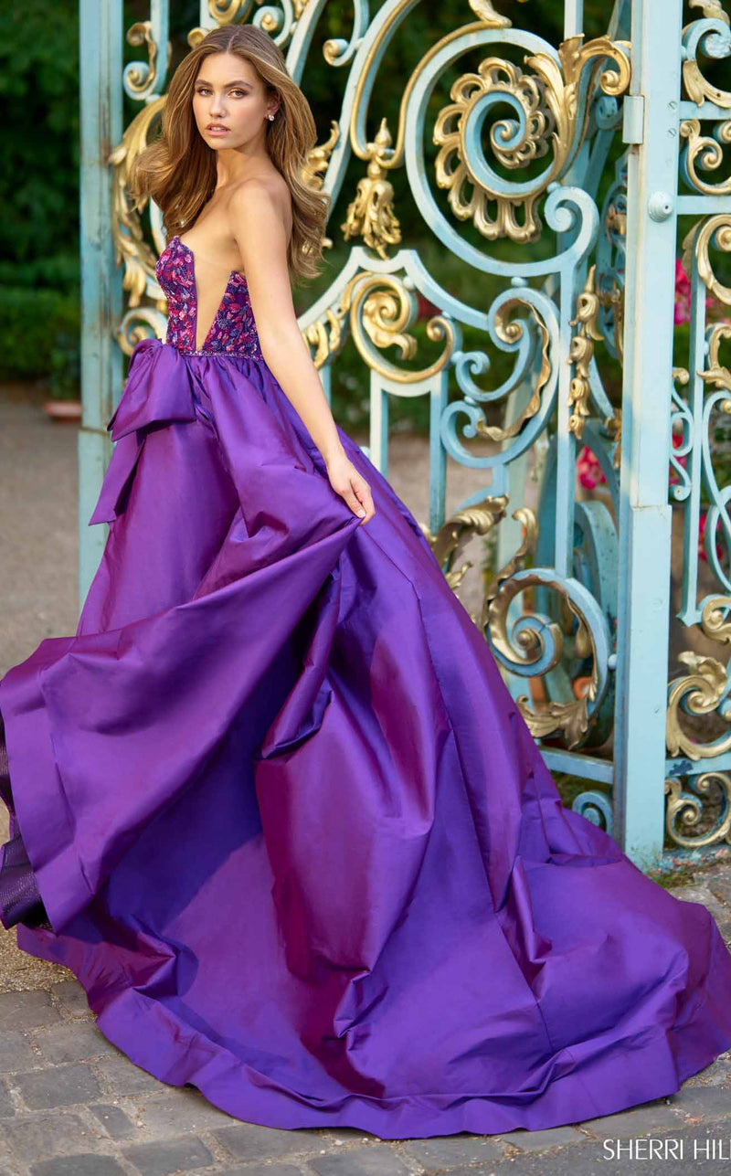 Sherri Hill 67020 Purple/Fuchsia