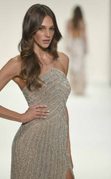 Sherri Hill 67125 Nude-Ivory-Silver