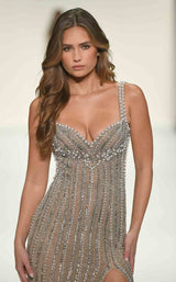 Sherri Hill 67126 Nude-Ivory-Silver