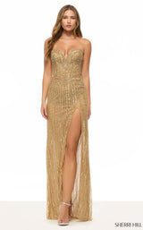 Sherri Hill 67132 Nude/Gold
