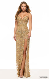 Sherri Hill 67134 Nude/Gold