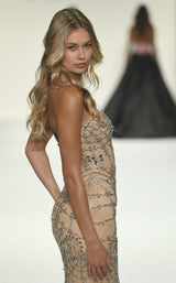 Sherri Hill 67143 Nude/Silver