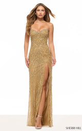 Sherri Hill 67153 Nude/Gold