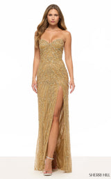 Sherri Hill 67153 Nude/Gold