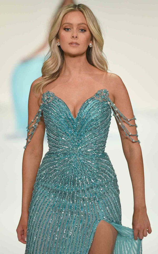 Sherri Hill 67161 Aqua