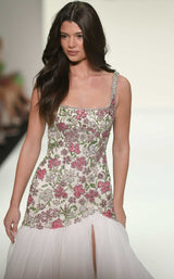 Sherri Hill 67175 Ivory/Pink/Ab/Peridot