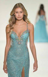 Sherri Hill 67187 Aqua/Pink/Rose/Ab/Green