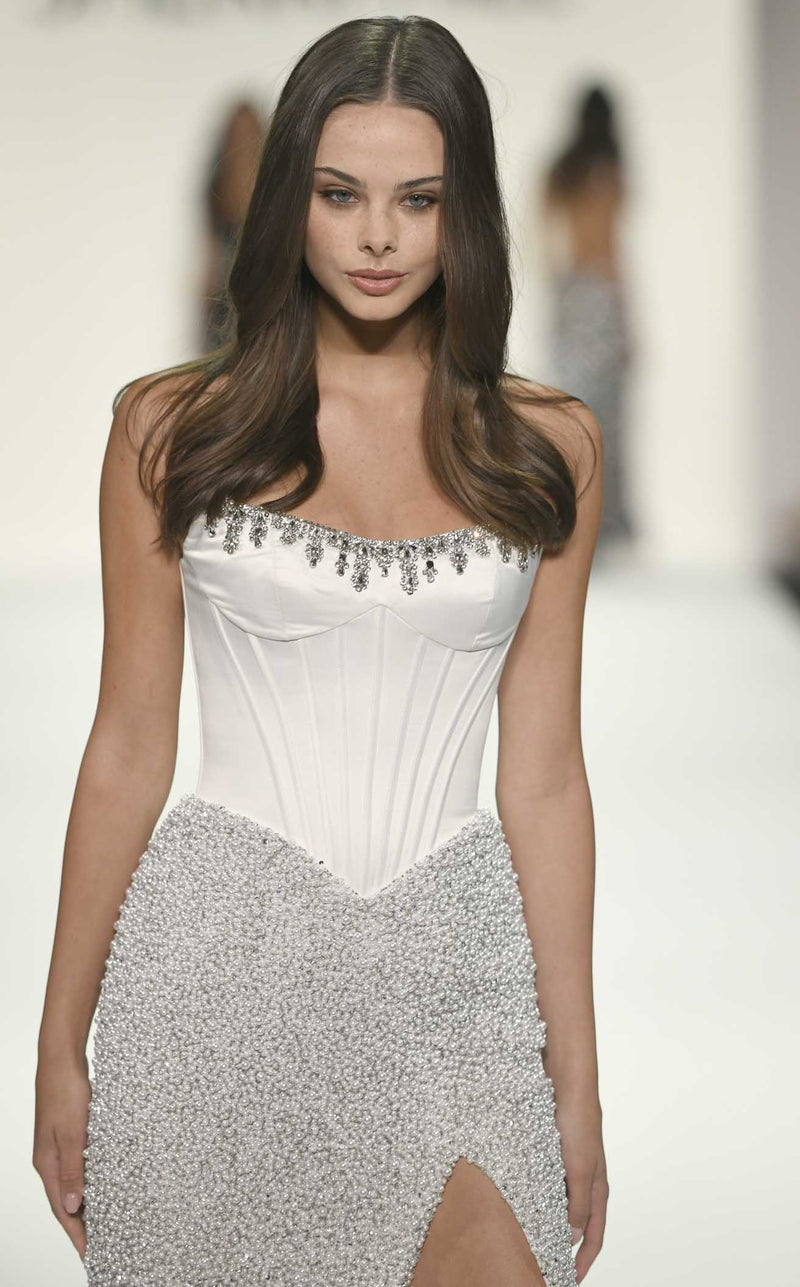 Sherri Hill 67193 Ivory/Ivory/Silver