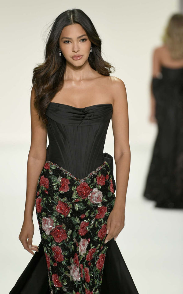 Sherri Hill 67204 Black Print