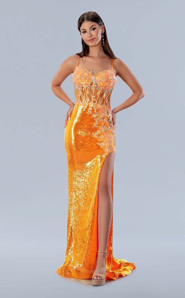 Stella Couture 24176 Orange