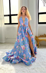 Sherri Hill 57955 Periwinkle-Print