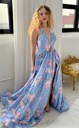 Sherri Hill 57955 Periwinkle-Print