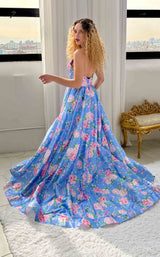 Sherri Hill 57955 Periwinkle-Print
