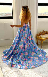 Sherri Hill 57955 Periwinkle-Print