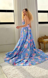Sherri Hill 57955 Periwinkle-Print