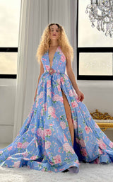 Sherri Hill 57955 Periwinkle-Print