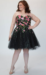 Sydneys Closet SC8137 Black Floral