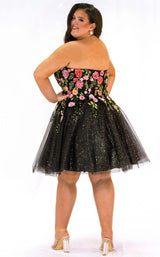 Sydneys Closet SC8137 Black Floral